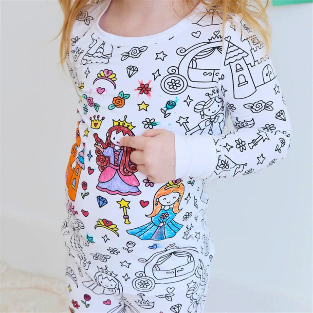Color Me - Creative Pajamas Set for Kids