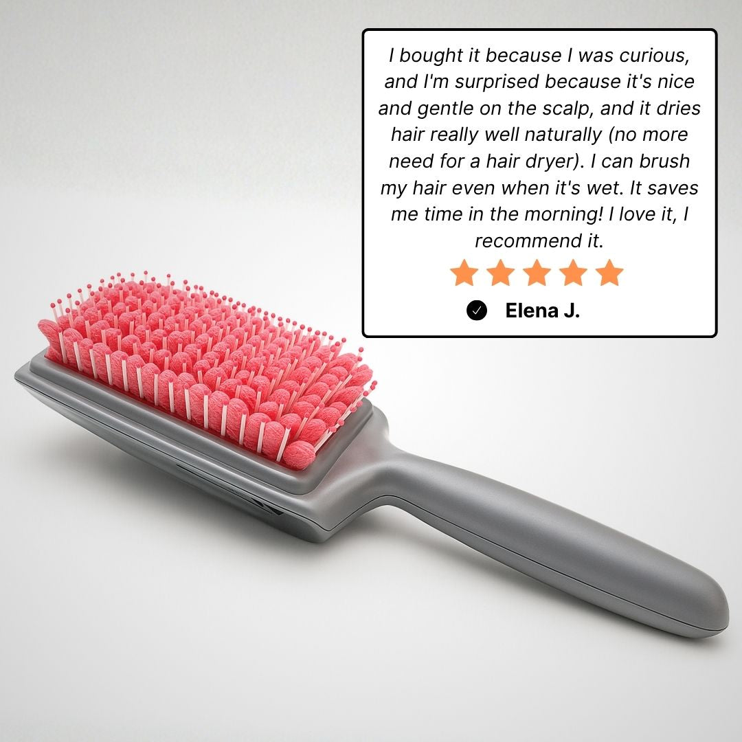 LEZONIS - Towel Hairbrush Aquadry™