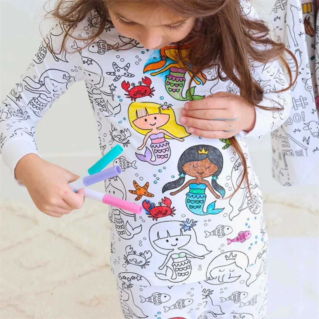 Color Me - Creative Pajamas Set for Kids