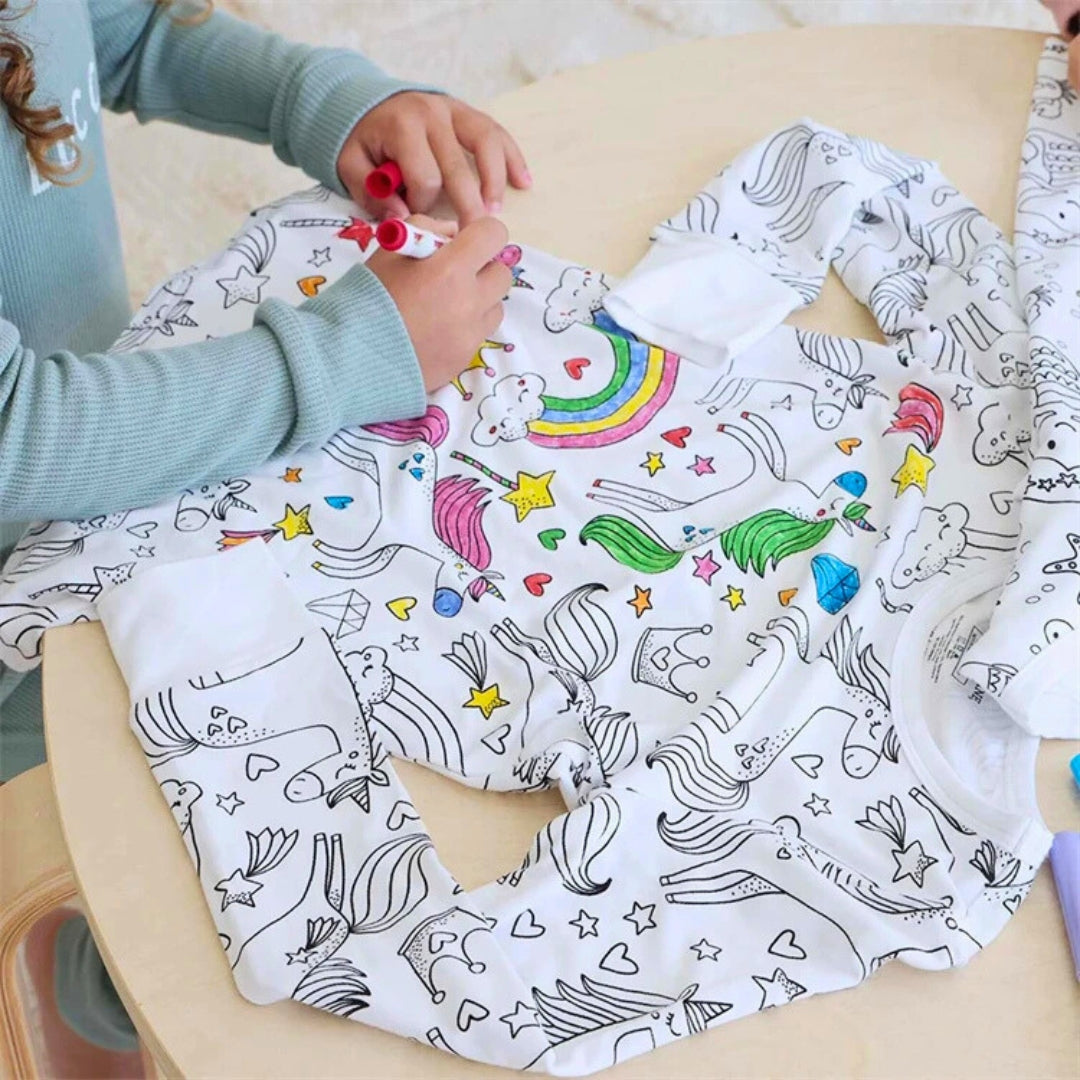 Color Me - Creative Pajamas Set for Kids