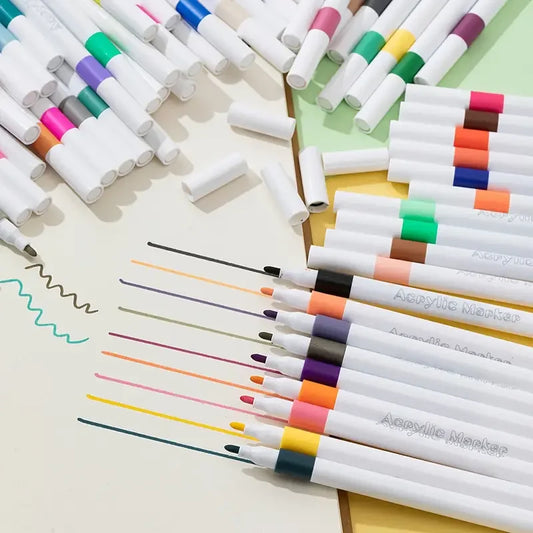 Acrylic Markers - 12 pieces