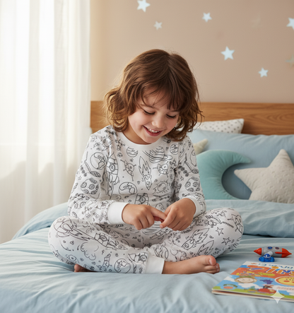 Color Me - Creative Pajamas Set for Kids