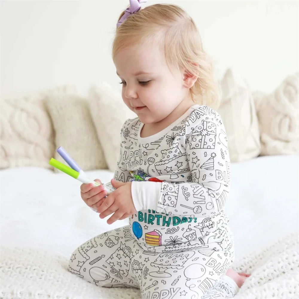 Color Me - Creative Pajamas Set for Kids
