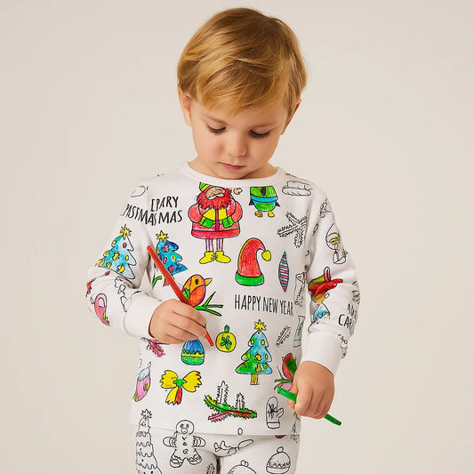 Color Me - Creative Pajamas Set for Kids
