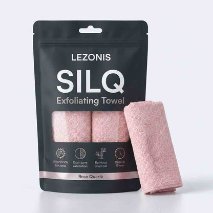 LEZONIS Silq™ Exfoliating Antibacterial Shower Towel